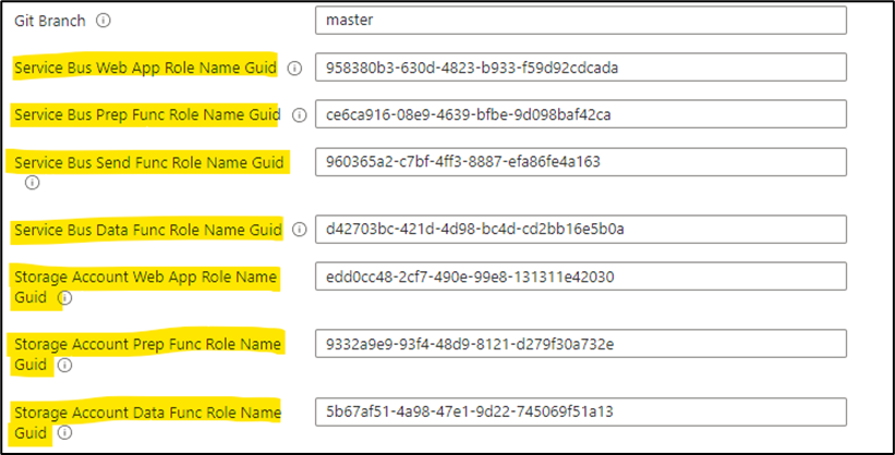 Screenshot of troubleshooting roleassignment error code deployment