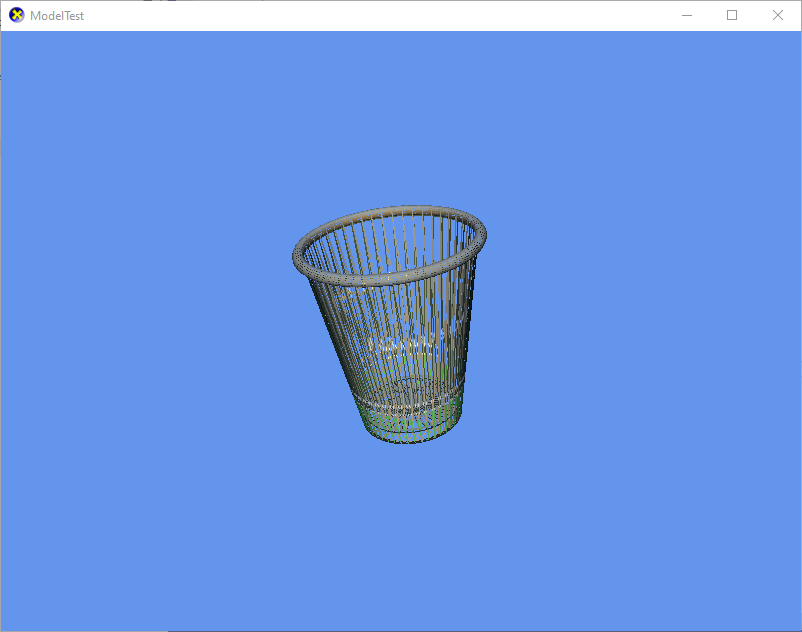 Screenshot of wire cup model