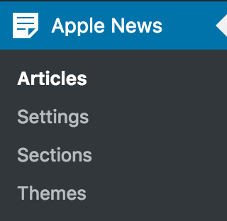 Apple News Menu