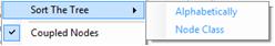 Menu View – Sort the Tree