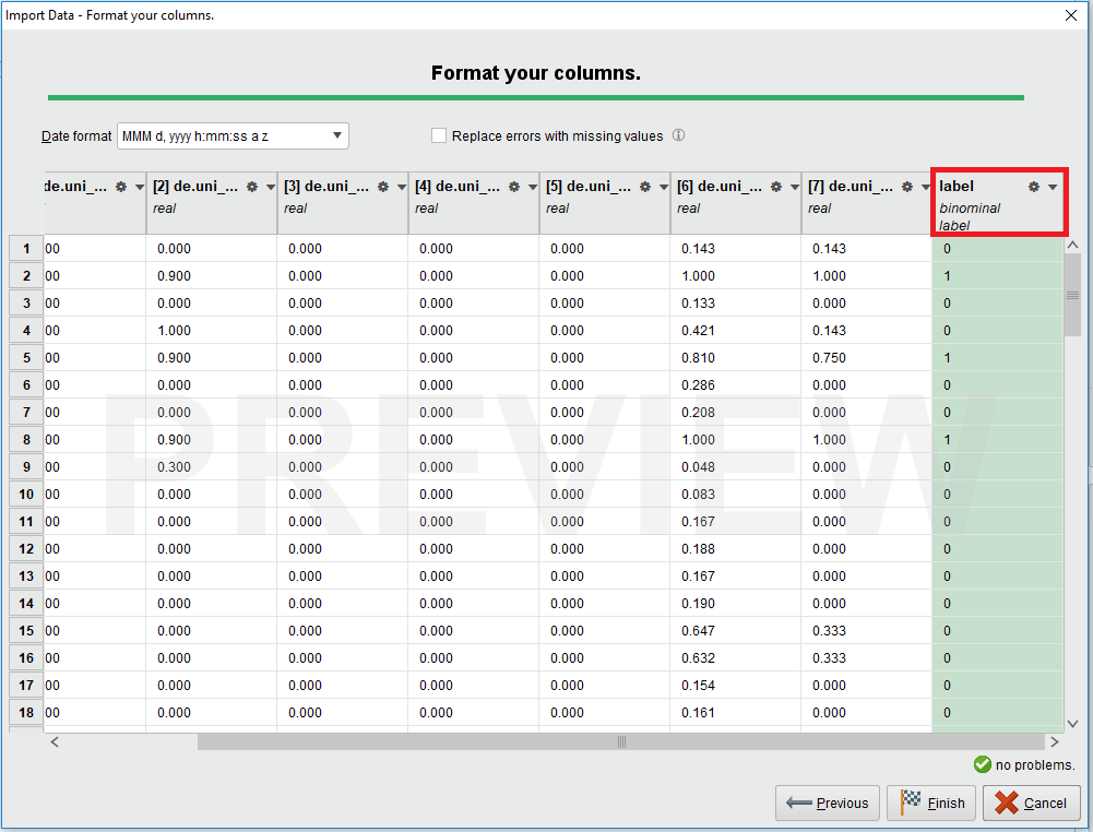 Data Formatting