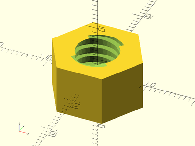 square_threaded_nut() Example