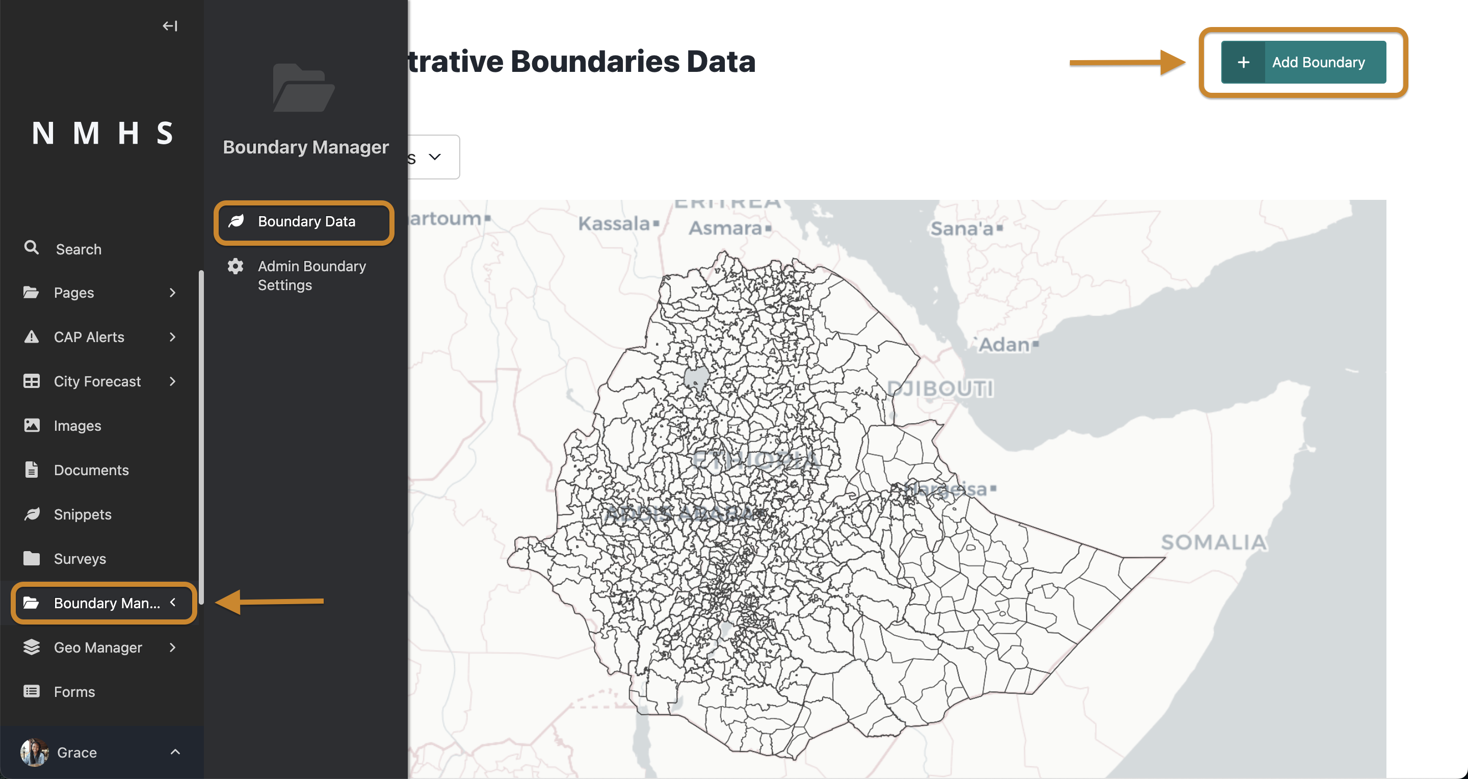 Boundary Data